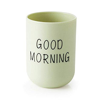 Toothbrush Makeup Brush Holder Cup Unbreakable Reusable Bathroom Vanity Countertop (Light Green) - color: Light Green