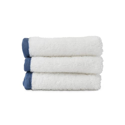 Lalo Baby Washcloths 3-Pack - 100% Organic Cotton, Soft & Absorbent, Gentle on Sensitive Skin, Machine Washable Soft Kids Washcloths - Blueberry - color: Blueberry