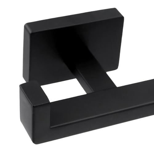 Double Hooks, Matte Black, 4 Inch, 1Pc | Stainless Steel Robe & Towel Hook, Modern Style Hotel Wall Mount, Decorative Coat Hooks For Bathrooms