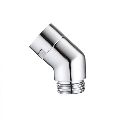 135 degrees Shower Head Elbow Adapter, Shower Arm Elbow Adapter for Wall mounted Shower or Hand Shower, Chrome - style: 135 degrees