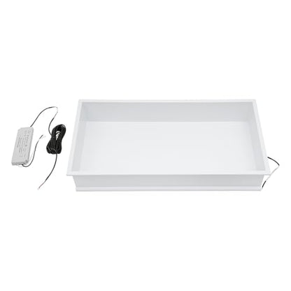 Shower Niche 25" x 13", Stainless Steel Bathroom Wall Niche, Recessed Wall Shelf with Lighting, Wall Cabinets for Bathroom Storage, White - color: White