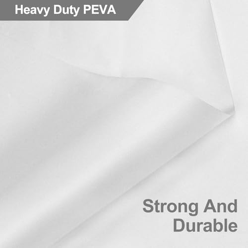No Hook Shower Curtain Snap-in PEVA Replacement Liner 71" W x 55" L - color: Peva Liner, size: Liner 71"W x 55"L