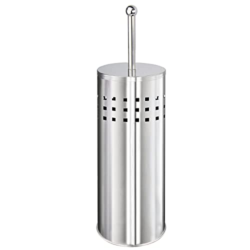 Blue Donuts Toilet Plunger with Holder for Bathroom, Multi Drain Suitable Also for Bathtubs, Quick Dry (Chrome) - color: Chrome