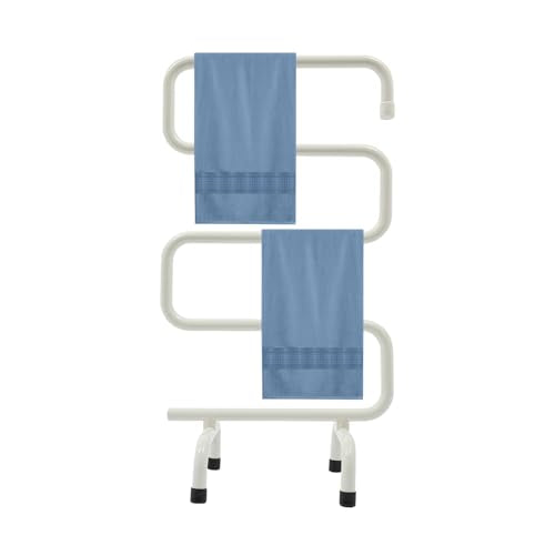 Heated Towel Warmer, Freestanding & Wall-Mounted Towel Rack with Built-in Switch, Overheat Protection & Constant Temperature Control for Bathroom and Spa