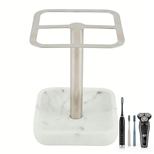 Silver Toothbrush Holder for Bathrooms, Stainless Steel | 1 stainless steel silver toothbrush holder, one of the best toothbrush holders for bathrooms, ideal for daily family use.