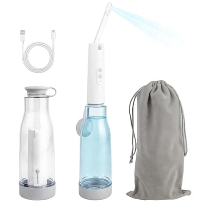 Portable Bidet for Travel, 500mAh Electric Handheld Bidet with 400ml Bottle | Rechargeable Bidet Sprayer, IPX7 Waterproof High Pressure Jet Spray for Men Women Postpartum & Camping