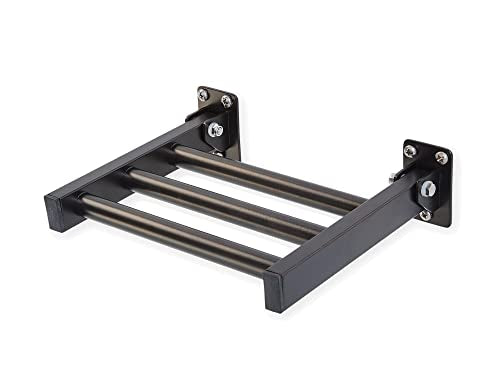 Shower Foot Rest and Shaving Pedestal - Wall Mount Folding Shower Ledge/Elevate Foot for Comfort/Safely Shave Legs and Wash Feet/Supports 200 lbs/ 304 Stainless/Oil Rubbed Bronze/ 9”x 8” - color: Oil Rubbed Bronze