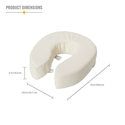 Briggs Healthcare Vinyl Cushion Toilet Seat, 4" - size: 4 Inch (Pack of 1)
