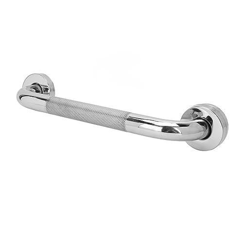 Textured Shower Grab Bar Slipless Stainless Steel Bathroom Safety Hand Rail Support for Elderly People with Limited Mobility (16 Inch (Length: 15.75in, Pipe Diameter: 0.98in)