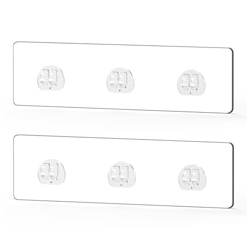 2 Pack Shower Caddy Adhesive Replacement, Waterproof Strong Adhesive Hooks Strips, No Drilling, for Shower Shelf Bathroom Storage Shelves Soap Holder Kitchen Racks