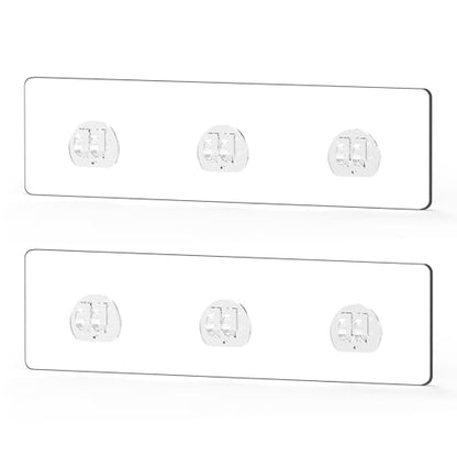 2 Pack Shower Caddy Adhesive Replacement, Waterproof Strong Adhesive Hooks Strips, No Drilling, for Shower Shelf Bathroom Storage Shelves Soap Holder Kitchen Racks