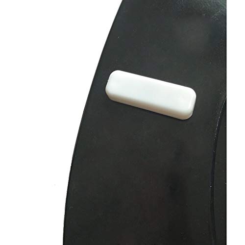 J&V Textiles Round Wooden Toilet Seat With Beveled Edge (Black) - color: Black