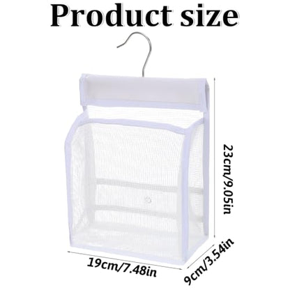 Mesh Shower Caddy Hanging, Hanging Mesh Shower Caddy Organizer, Portable Bathroom Storage Bag With Rotatable Hook For Dorm, Gym, Travel, RV And Swimming
