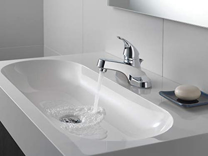Peerless Centerset Bathroom Faucet Chrome, Bathroom Sink Faucet, Single Handle, Drain Assembly, Chrome P136LF - color: Chrome