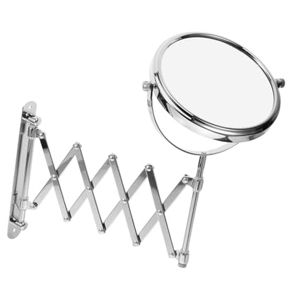BESPORTBLE Wall Mount Makeup Mirror, 6-Inch Two-Sided Extension Mirror with 3X Magnification - Chrome Bathroom 360° Swivel