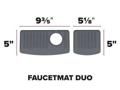 WeatherTech FaucetMat Duo - Protect Your Kitchen & Bathroom Countertops - Tan/Sand - color: Tan, size: Duo