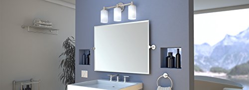 Gatco 1431SN Bathroom Toilet Paper Holder Stand, Freestanding Tissue Roll Holder, Weighted Base, Satin Nickel, 22.25 Inch, Modern Rectangle Base - color: Satin Nickel, 22.25"h