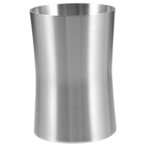 Toothbrush Cup Smooth & Sturdy Minimalist 304 Stainless Steel Mouth Wash Cups for Bathroom of Household, Hotel, Apartment