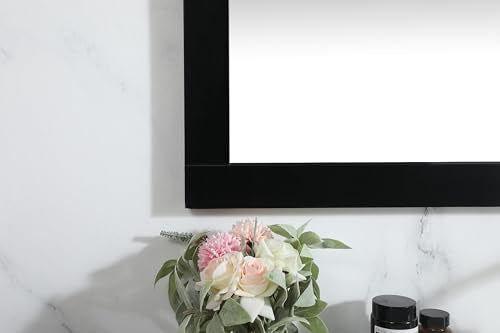 Envision, Aqua Vanity Mirror 48X36 Inch in, Modern, Black - color: Black, size: 36"L X 48"W