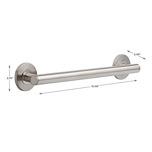 Delta Faucet 41818-SS Contemporary Grab Bar, 18-Inch, Stainless - color: Brilliance Stainless Steel, size: 18 Inch