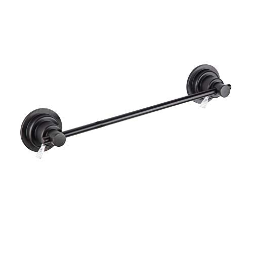 JiePai 16 Inch Suction Cup Towel Bar,Towel Racks for Bathroom,Bronze | Vacuum Suction,No Drill,Removable,Heavy Duty Wall Mount ,For Smooth Surfaces,for Bathroom & Kitchen - color: Suction Towel Bar-16 Inch Rubbed Bronze
