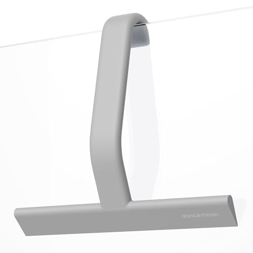 JustHang Shower Squeegee with Built-in Hook, 10-Inch Gray | Award-Winning Design, All-One-Piece Soft-Touch Silicone, for Glass Door, Bathroom, Window, Mirror, Tile Wall, Car - color: Dark Gray