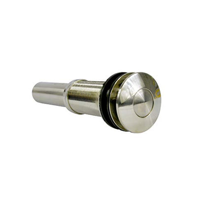 Danco 89462A Decorative Push-Button Sink Drain without overflow, Brushed Nickel - color: Brushed Nickel, style: without Overflow