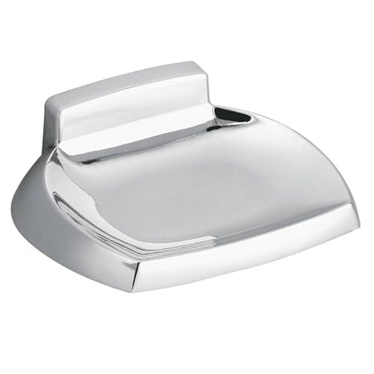 Moen P5360 Donner Contemporary Wallmount Soap Holder, Chrome - size: 1 Count (Pack of 1)