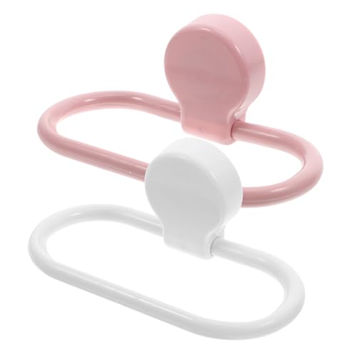 2pcs Adhesive Hand Towel Rings for Bathroom and Kitchen Wall Mounted Towel Rack Storage No Drill Self Adhesive Holder for Home Cabinet Door Organization