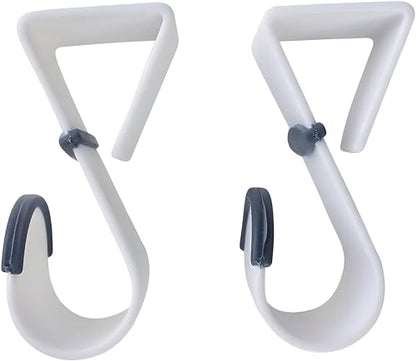 Bexter 4-Pack Over-Door Hooks – Heavy-Duty Plastic with Non-Slip Rubber Grip & Door Protection