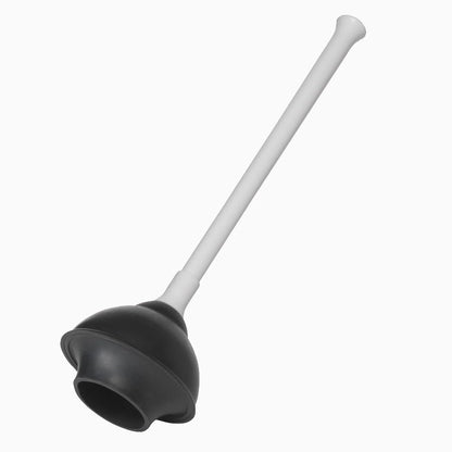 Toilet Plunger Drain Plunger with White Twist Caddy Storage Holder
