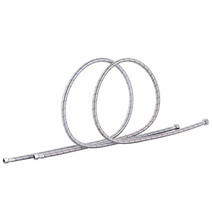 60'' Length Faucet Supply Line, Stainless Steel Braided cUPC Sink Hose with G1/2" FIP x 3/8" Compression Supply Hose for Sink Faucet Bathroom Kitchen Faucet Connector Water Supply Line 2 PCS - size: 60 Inch