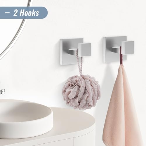 YACVCL 5 Pieces Brushed Nickel Bathroom Accessorie Set 23.6 Inch Towel Bar Set SUS304 Stainless Steel Towel Holder Set for Bathroom,Toilet Paper Holder with Shelf Wall-Mounted Bathroom Hardware Set - color: 5 Pcs Brushed Nickel