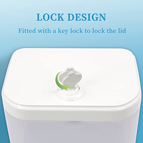 HANFNDA Wall Mount Soap Dispenser Commercial Soap Dispenser Wall Mounted for Bathroom Public Places Automatic Touchless 1000ml/33.8oz White