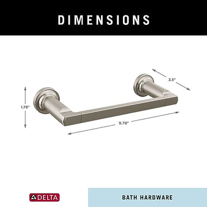 DELTA FAUCET 78908-SS Tetra 8 in. Hand Towel Bar Bath Hardware Accessory in Stainless Steel (Pack of 3) - color: Stainless Steel, size: 8 inch (Pack of 3)