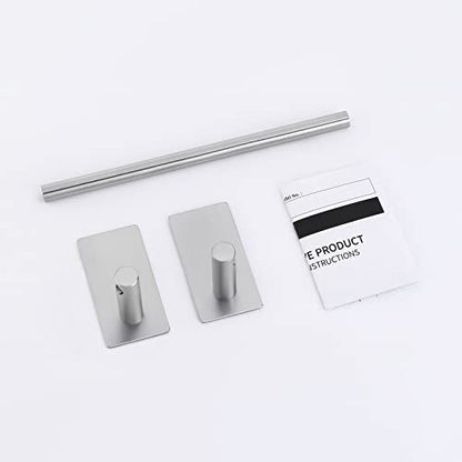 KES Adhesive Towel Bar 9-Inch No Drill Towel Bar Towel Rack for Kitchen SUS304 Stainless Steel Brushed Finish, A7000S23-2 - color: Grey (Brushed Finish), size: 9 Inch