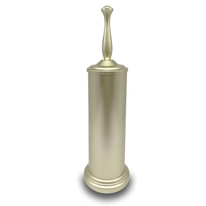 Satin Matte Soft Gold Toilet Bowl Brush with Holder, Durable Bathroom Cleaning Tool, Modern Design for Easy Toilet Maintenance, Bathroom Cleaner Brush for Efficient Cleaning and Hygiene - color: Gold 1