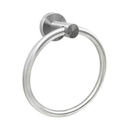 Brushed Nickel Hand Towel Ring - Simple Round Towel Hanger for Bathroom Wall Mounted, Stainless Steel SUS 304 - color: Brushed Nickel Ring