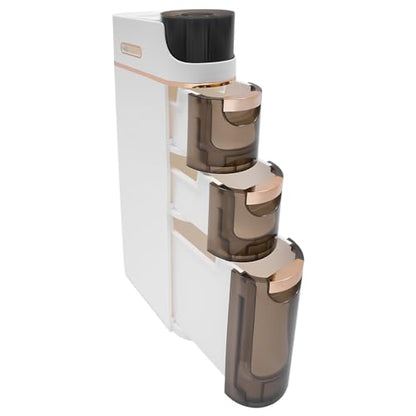 4 Tiers Narrow Bathroom Storage Cabinet with 3 Drawers,Movable Bathroom Floor Storage Cabinet with and Tissue Holder,Slim Cabinet for Small Space,Bathroom, Kitchen - style: 4-Tier-Rotatable Top