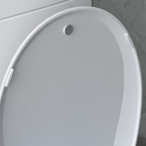 Toilet Seat with Easy Clean & Change Hinges, Quiet-Close Lid, Contoured Seat, Quick-Attach Hardware, White, 18.6"L x 14.2"W - color: Blue, size: 18.6"L x 14.2"W