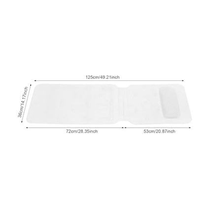 Bath Pillow for Tub, Full Body Bathtub Mat with Pillow, Portable Breathable Foaming Bathtub Cushion, Neck and Back Support, Relaxing Spa Bath Pillow and Mat
