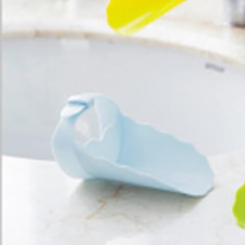 Faucet Extender for Kitchen Sink and Bathtub, Universal PP Kids Hand Wash Faucet Extension Easy Install Toddler Bathroom Accessory (Blue) - color: Blue