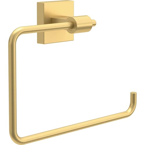 Franklin Brass Maxted (1-Pack) Hand Towel Ring Modern Gold Holder for Wall Mount Square Hanger for Kitchen, Bathroom Accessories MAX46-MG - color: Modern Gold