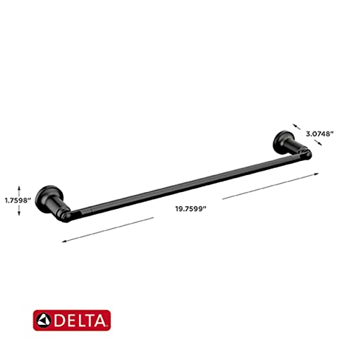 Delta 73518-BL Saylor Hardware bar, Matte Black - color: Matte Black, size: 18 Inch Single