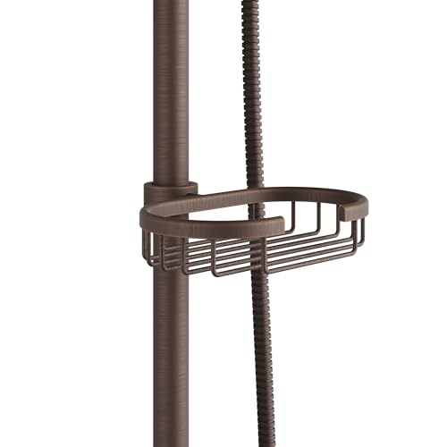 PULSE ShowerSpas Kauai III Oil-Rubbed Bronze Rain Shower Head with Handheld Spray - 1.8 GPM, 8" Showerhead, 5-Function HandShower, Adjustable Slide Bar - Shower Heads with Handheld Spray Combo - color: Oil Rubbed Bronze, size: 1.8 Gallon Per Minute