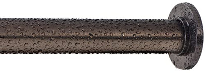 Ivilon Tension Curtain Rod - Spring Tension Rod for Windows or Shower, 16 to 24 Inch. Oil Rubbed Bronze ORB - color: Oil Rubbed Bronze