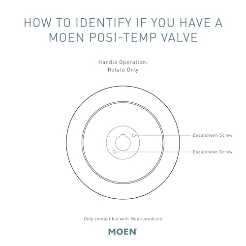 Moen T8342EP15 Commercial Posi-Temp Pressure Balancing Eco-Performance Shower and Handshower Trim, Valve Required,s, Chrome