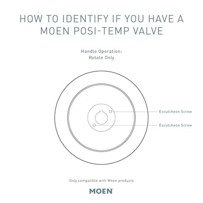 Moen T8342EP15 Commercial Posi-Temp Pressure Balancing Eco-Performance Shower and Handshower Trim, Valve Required,s, Chrome