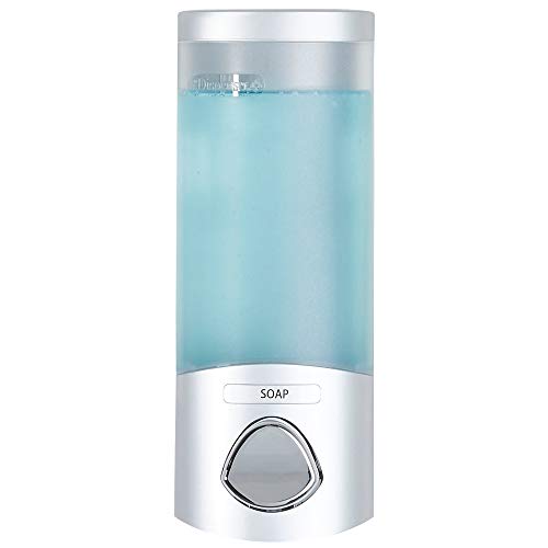 Better Living Products EURO, 1-Chamber, Satin Silver | 1 Chamber, No Drill, Soap and Sanitizer Dispenser, Shower Dispenser - color: Satin Silver, size: 1-Chamber