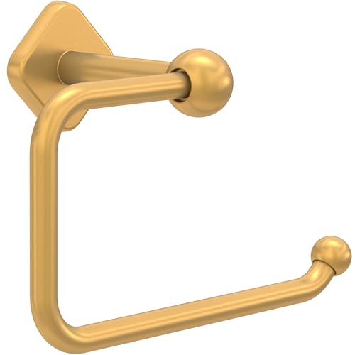 Franklin Brass Gainsville (1-Pack) Toilet Paper Holder, Euro Single Post Tissue Roll Wall Mount TP Storage, Satin Gold Bathroom Decor, Accessories GNV50-SG - color: Satin Gold